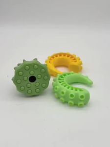 Dog Treat Dispensing Ball TPR squid tentacle chew ball food dispensing pet puzzle toy for supervised dog chewing feeding and enrichment for Cats Dogs and Pet Owners Pet Care Indoor Pet Use