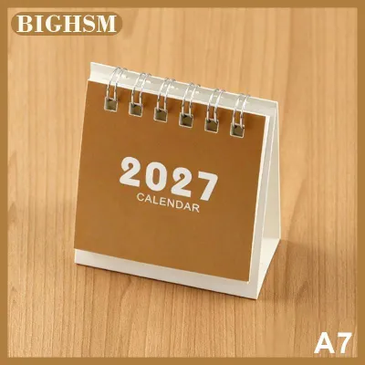 BIGHSM Lịch để bàn 2027 lịch du lịch mini nhỏ gọn hoàn hảo cho gia đình văn phòng trường học giúp lên kế hoạch lịch trình hàng ngày và trang trí nhà cửa