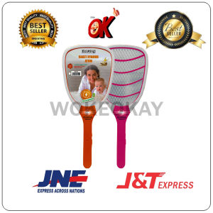 WokeOkay Raket Nyamuk ERN3102 Atom Raket Listrik ERN3102 Ecoking