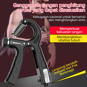 PGenggaman Tangan Tipe R Baru 60kg Tegangan Dapat Disesuaikan Alat Hitung Cerdas Alat Kebugaran Portabel Latihan Kekuatan Tangan untuk Penggunaan di Rumah dan Luar Ruangan