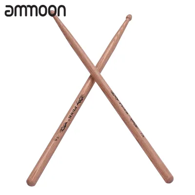 [ammoon]One Pair of 5B/ 5A/ 7A Wooden Drumsticks Drum Sticks Hickory Wood Drum Set Accessories