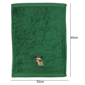 【On Sale】ผ้าขนหนูใหม่คริสต์มาสปักลายซานตาคลอสเอลค์ของขวัญคริสต์มาสปีใหม่สุดสร้างสรรค์