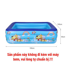 Bể Bơi Trẻ Em Bể Bơi Summer Cho Bé Hình Chữ Nhật Nhiều Kích Cỡphao bơi chất liệu dày dặn chống trơn trượt