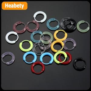 【2-3 days delivery】 10Pcs Colorful Resin Hoop Earrings Cute Tiny Earrings For Women Girls Simple Versatile Ear Buckle Jewelry Accessories Gifts