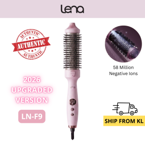 LENA Electric Hair Comb Hair Straightener & Curler Volumizing 58 Million Negative Ions Hair Root Uplift  LN-F9