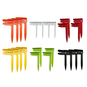 4Pcs Plastic Windproof Towel Clip Beach Mat Holder Picnic Blanket Rack Towel Sand Beach Towel Anchors Stakes Clip
