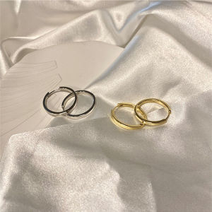 【COD】Lucky Pretty 14K Gold Classic Minimalist Circle Hoop Earrings for Women Hypoallergenic Non Tarnish Not Out-of-date Fashion Vintage Elegant Jewelry Gift Accessories