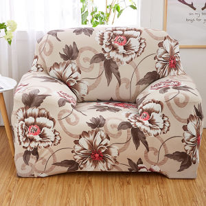 【PH STOCK & COD】 Sofa Cover Elastic L & I Shape Regular Stretchable 1/2/3/4 Seater Seat Cover Full Protect Cover Universal Printed Sofa Set Slipcover Home Room Decoration Including Free Pillowcase Foam Stick (L-Shaped Sofa Need 2 Piece Sofa Covers)