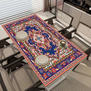 Taplak Meja Makan Anti Slip Motif Lebaran Idul Fitri / Taplak Meja Edisi Ramadan Kulit Premium / Alas Meja Kulit Anti Air Desain Modern / Taplak Meja Ruang Tamu / Alas Meja Makan