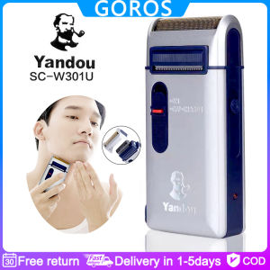 【in stock】 Mall Original YanDou Rechargeable Shaver for Men Portable Travel Reciprocating Electric Razor Trimmer Shave Shavers with Replacing Head Cutter Electric Shaver For Men Rechargeable Portable