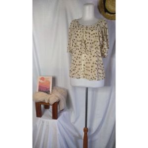 BLOUSE WANITA DEWASA / BLOUSE LENGAN PENDEK / BLOUSE SABRINA / ATASAN TOP LEMON / BLOUSE POLKADOT / BLOUSE WARNA KREM / BLOUSE IMPORT KOREA / ATASAN TERBARU  2022 / BLOUSE TERMURAH RP  55.000 / BLOUSE IMPORT PREMIUM / ATASAN POLKADOT / BLOUSE KANCING RICH