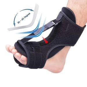 DIDI 1PCS Plantar Fasciitis Night Splint Adjustable Ankle Support Drop Foot Brace Dorsal Night Splint for Plantar Fasciitis Relief Foot Drop Orthotic Heel Calf Stretcher