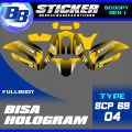 Decal Scoopy BISA HOLOGRAM Full Body Full Blok Dekal Sticker Scoopy FI 2013 2014 2015 2016 Scp 69. 