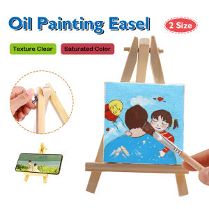 [Local Stock] Mini Wooden Tripod Mini Phone Holder Artist Wooden Fold Easel Universal Mobile Phone Stand Creative Cute Mini Multi-function Tablet iPad Stand 木质手机平板支架 | DaQueen|