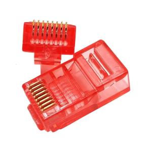 100pcs RJ45 Ethernet Connectors Cat5 Ends Transparent Housing For Reliabled Networking Installations