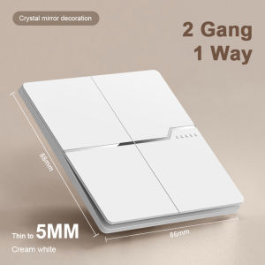 Soket Sakelar Dinding Saklar putih saklar stop kontak Busur Dalam Ganda saklar lampu listrik tembok