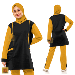 Setelan Olahraga Muslimah Panjang Zumba Jumbo XL-XXXL