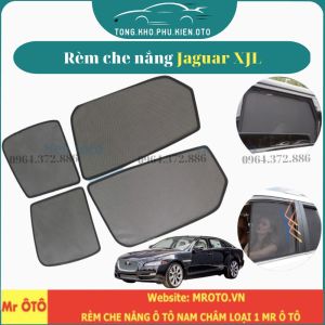 Rèm Che Nắng Xe Jaguar XJL- Hàng Loại 1vải dày chống nắng tốt dễ lắp đặt vừa khít - Đế nhựa/Có hít nam châm