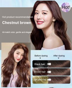 Natural plant extract bubble hair dye