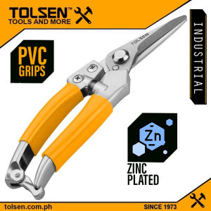 Tolsen Industrial Stainless Straight Pruning Shear (200mm 8") PVC Grips 31031