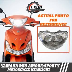 YAMAHA HEADLIGHT ASSY MIO AMORE / SPORTY/ SOULTY (STOCK LENS CLEAR) (FREEBIES HARNESS AND BULB)