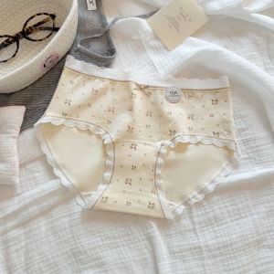 Hi.sweetie🎀[Ready Stock]Cute Rabbits 🐰 Soft Cotton Woman Panties 10A Antibacterial Extra Long Crotch Pure Cotton Panties
