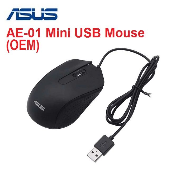 Asus ae 01 usb wired optical mouse 1000dpi portable rechargeable mini