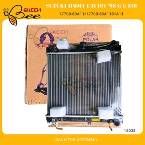 QUEENBEE 18038 Suzuki Jimmy JM23W K6A 0.66G 1998-2000 Radiator Assembly A/T 375x448x26mm 17700-80A1