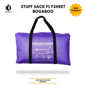 Deskripsi flysheet bag bogaboo 1. Bahan balon tipis waterpoof 2. Terdapat webing tipis agar bisa di jinjing 3 . Webing kuat agar memperkecil packingan 4. Ukuran Tinggi 24 Panjang 39 Lebar 5 cm 5. Terdapat resliting 6. Tempat flysheet sudah diuji jadi