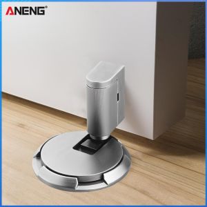 【ANENG】 Mechanical No Drilling Door Stopper Windproof Magnetic Door Stopper Keep Door Open Magnetic Suction Door Stopper Wall Protector for Office Home Garage