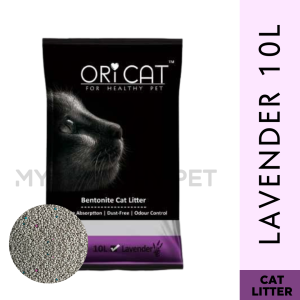ORICAT Bentonite Cat Litter Advance Absorption & Odor Control Lavender 10L Cat Litter Sand Litter Sand for Cat
