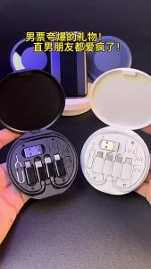 60W Type-C ถึง USB C ถึง Micro USB ถึง Lighting Fast Charging Adapter Kit สำหรับ 14 13 12 Pro OTG Converter Multi Storage