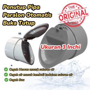 Fitting Tutup Pipa Otomatis Buka Tutup Anti Tikus Cegah Hewan Masuk Saluran Pembuangan Air Got 3 Inc