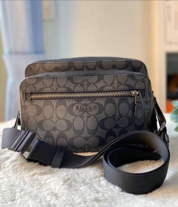 Coach west camera online bag in signature canvas