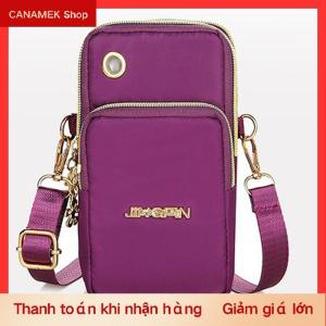 CS Nylon không thấm nước Phụ nữ Crossbody điện thoại Vai Túi nhỏ Pouch trường hợp vành đai Ví