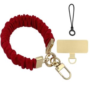 JOYLIFEWQ Pleated Design Mobile Phone Strap Pendant Metal Card Mobile Phone Lanyard Jewelry Gift High-End Cell Phone Chain Women/Lady/Girl