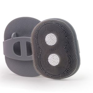 NBANLIKE có tay cầm Bàn chải tẩ bào chết cho cơ thể Silicone Massage da Bàn chải vệ sinh bồn tắm Cần thiết Làm sạch sâu Dụng cụ tẩ bào chết khi tắm Tắm