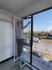 Edged Anti Mosquito Net Self Adhesive Invisible Window Screen No Drill Jaring Tingkap Bertepi Velcro Pelekat Se