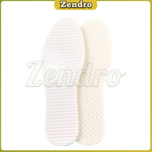 ZEO Thin Breathable Insoles / Sweat Absorbing Shoes Pad / Men Women Latex Non-slip Insole 1 Pair