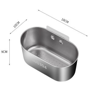 Khay lọc rác bồn rửa chén inox 304 chống gỉ khay để dụng cụ rửa chén bát kệ đựng bùi nhùi