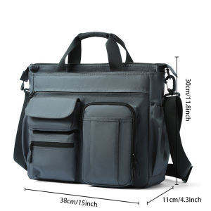 MOYYI Korean style messenger bag men Laptop Briefcase shoulder slingbags Work Package Classic Retro canvas crossbody bag for men