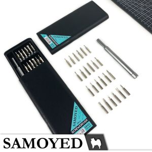 SUPERMARKET IMPORT EKSPOR Obeng Set Premium Magnetic 24 in 1 Obeng Servis Hp Screwdriver Tools Kit Sok Set Hardware Tools Multi Magnetic Obeng Service Serbaguna Anti Karat