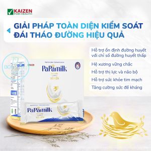 Sữa PaPamilk Diasure bcalivinghcm cho người tiểu đường giúp xương vững chắc tăng cường sức đề kháng hỗ trợ trí nhớ và não bộ
