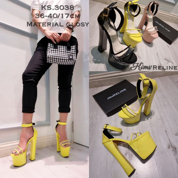 Sepatu Heels Fashion Tinggi heels 17 cm code 3038 Sepatu Dengan