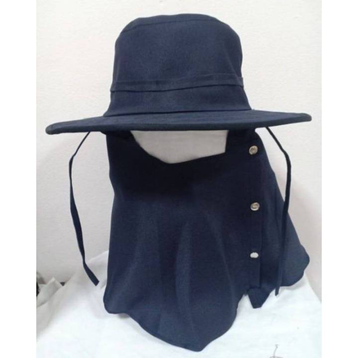 หมวกคลุมหน้ากันแดด ผ้าโซล่อนสำหรับทำสวน