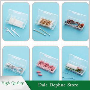 [Dale Dephne] กล่องยาแบบพกพาสำหรับเดินทางกล่องใส่สำลีกล่องใส่เครื่องประดับไหมขัดฟันกันฝุ่นกล่องเครื่องประดับ