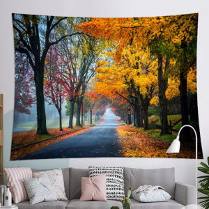 Nordic Ins Wall Tapestry Wall Decoration Cloth Forest Series Background Cloth Plant Scenery Custom Hanging Cloth
