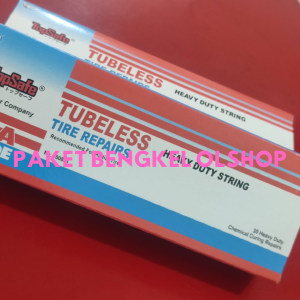 1 Kotak Karet Cacing Topsafe Tambal Ban Tubeless Patch Tyre Repair USA
