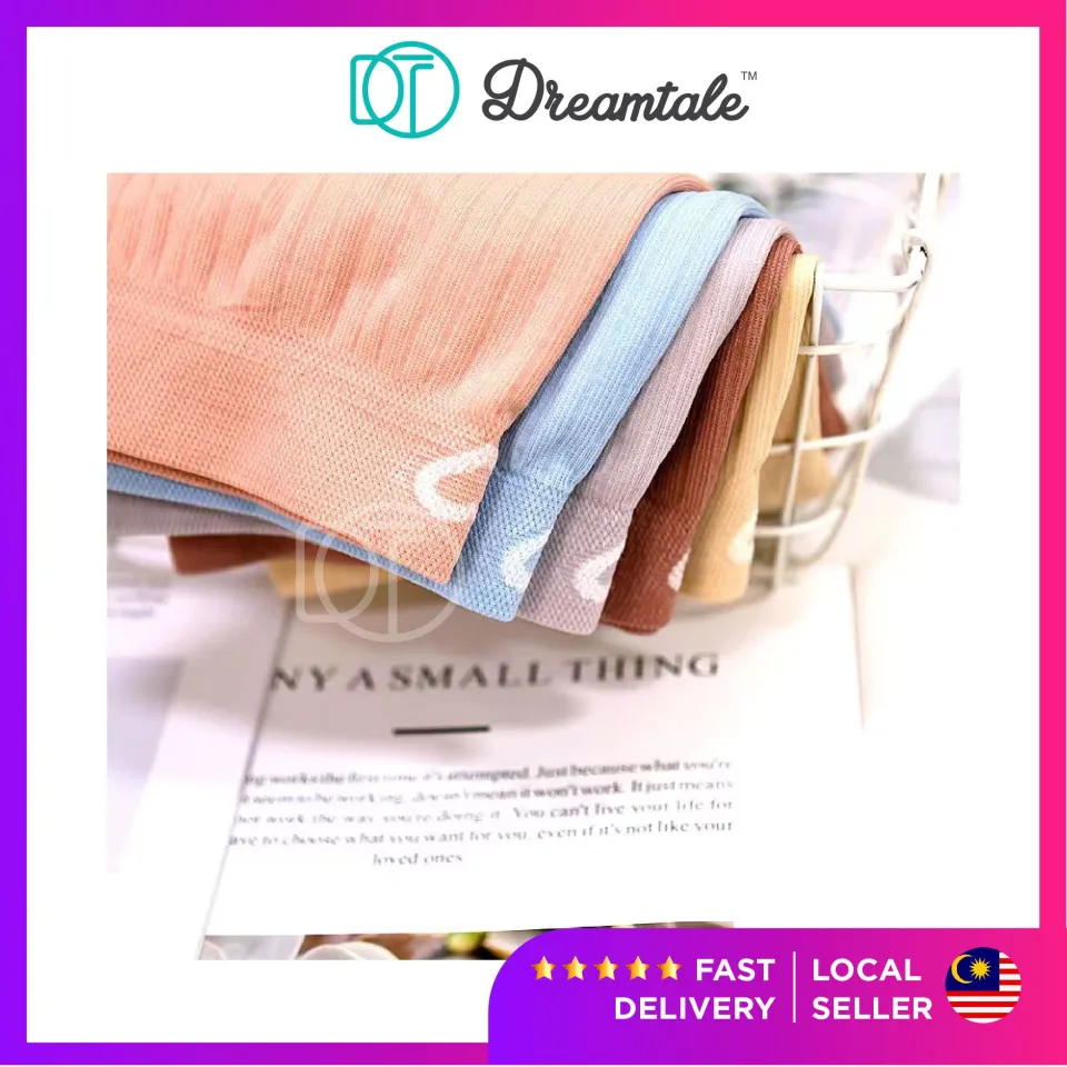 Dreamtale Women Panties Underwear Polka Dot Box 5pcs Panties Set Spandex  Cotton Ladies Panties Seluar Dalam