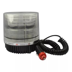 Lampu Strobo Kedip Mobil 12 / 24 V Lampu LED Indikasi Sinyal Peringatan Keselamatan Polisi Lampu Kilat Bulat Warna Kuning dan Putih